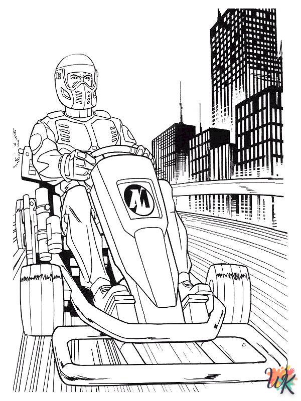 grinch cute Action Man coloring pages