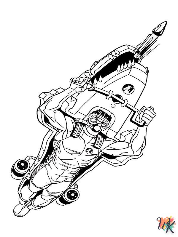 Action Man coloring pages easy