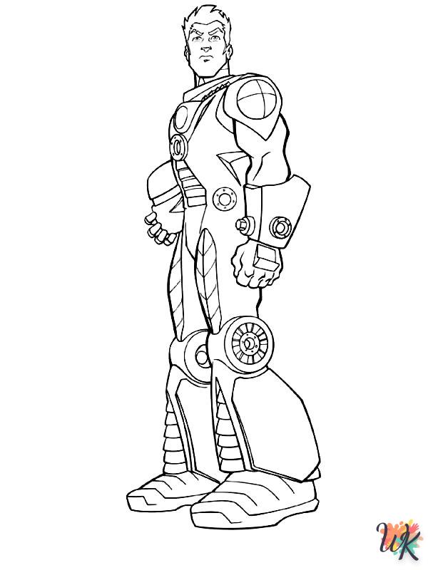 easy Action Man coloring pages