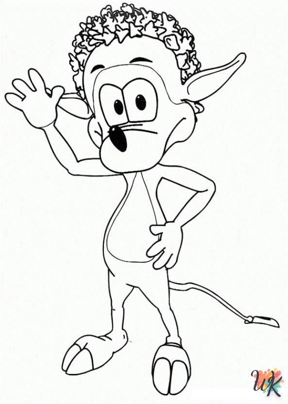 detailed Adiboo coloring pages