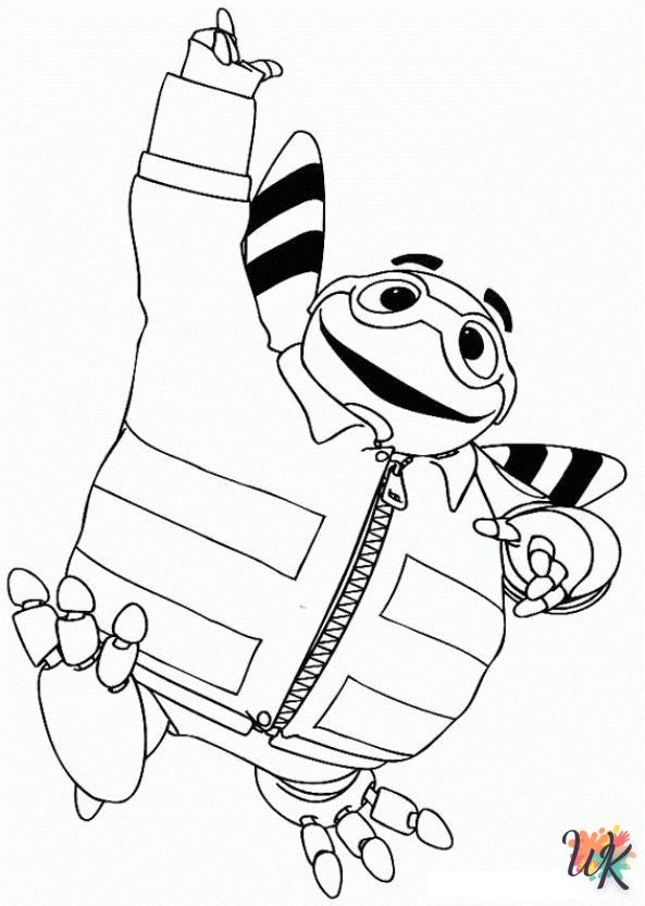 Adiboo coloring pages for kids