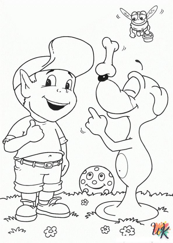 detailed Adiboo coloring pages
