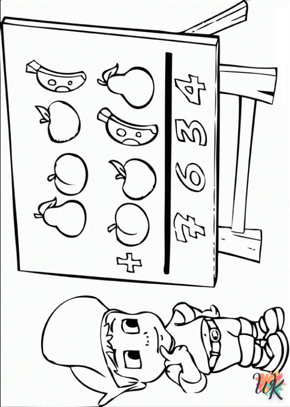 Adiboo decorations coloring pages