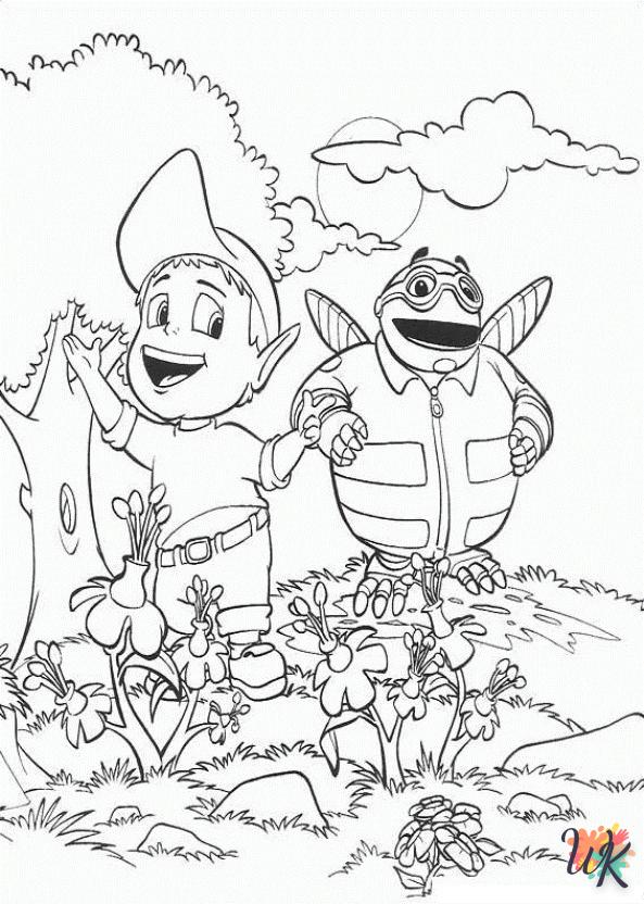free Adiboo coloring pages
