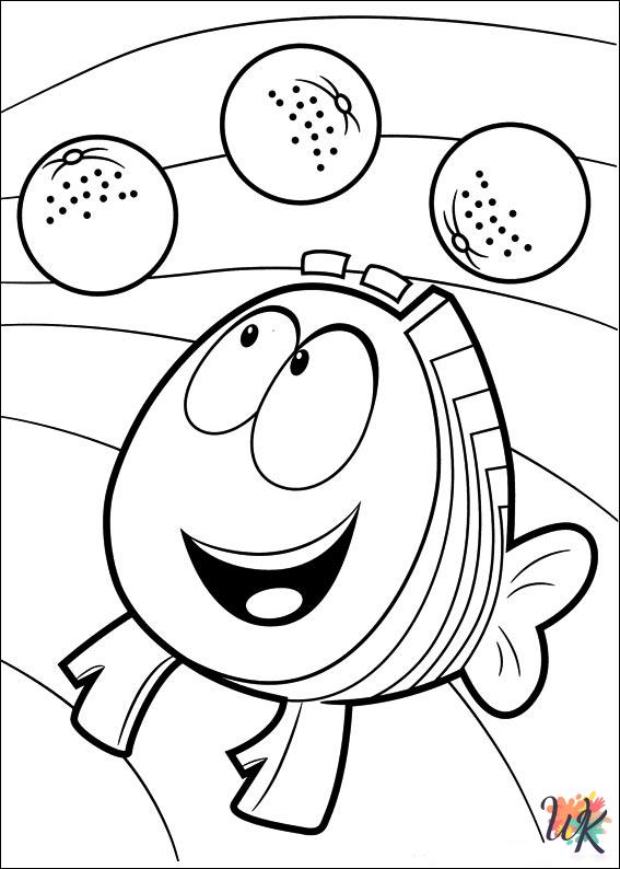 free Bubble Guppies coloring pages for kids