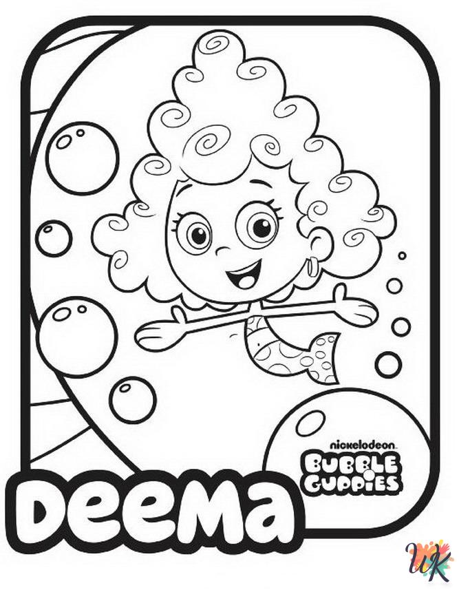 free Bubble Guppies coloring pages
