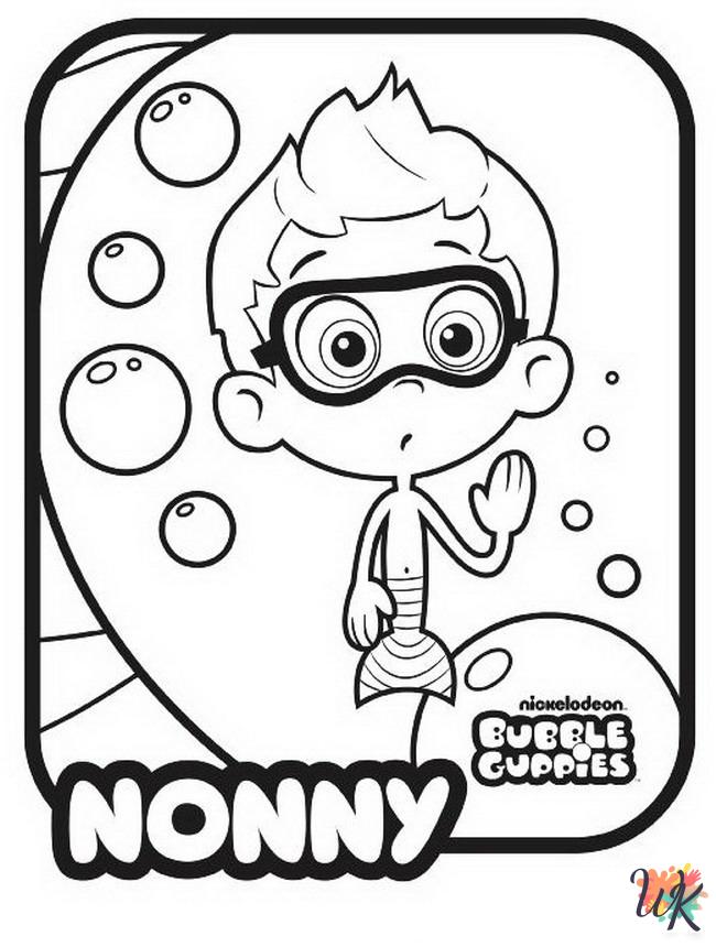 Bubble Guppies decorations coloring pages