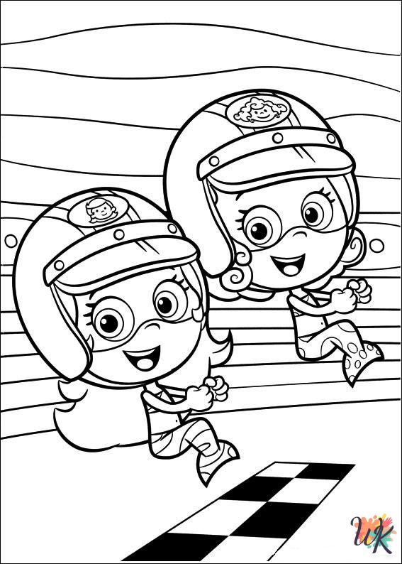 coloring Bubble Guppies pages