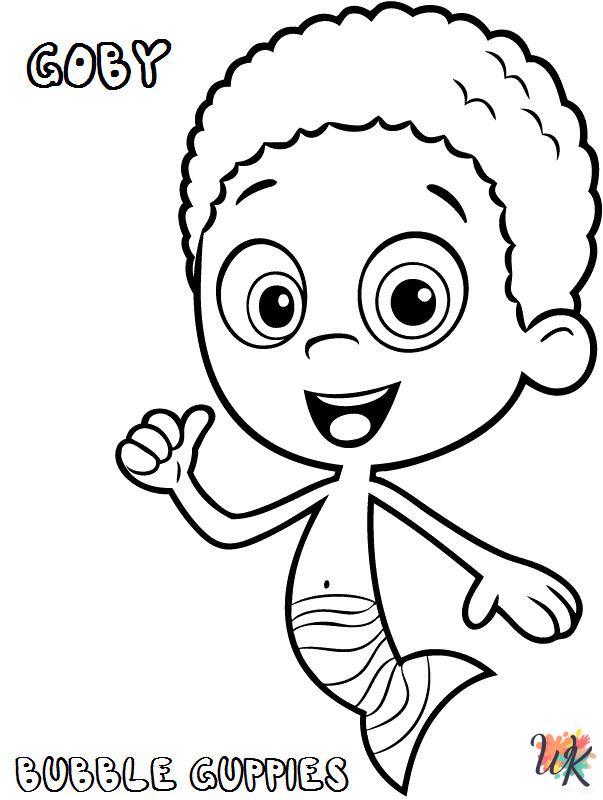 detailed Bubble Guppies coloring pages