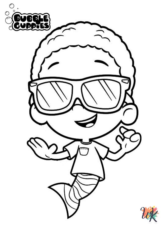 coloring pages for Bubble Guppies