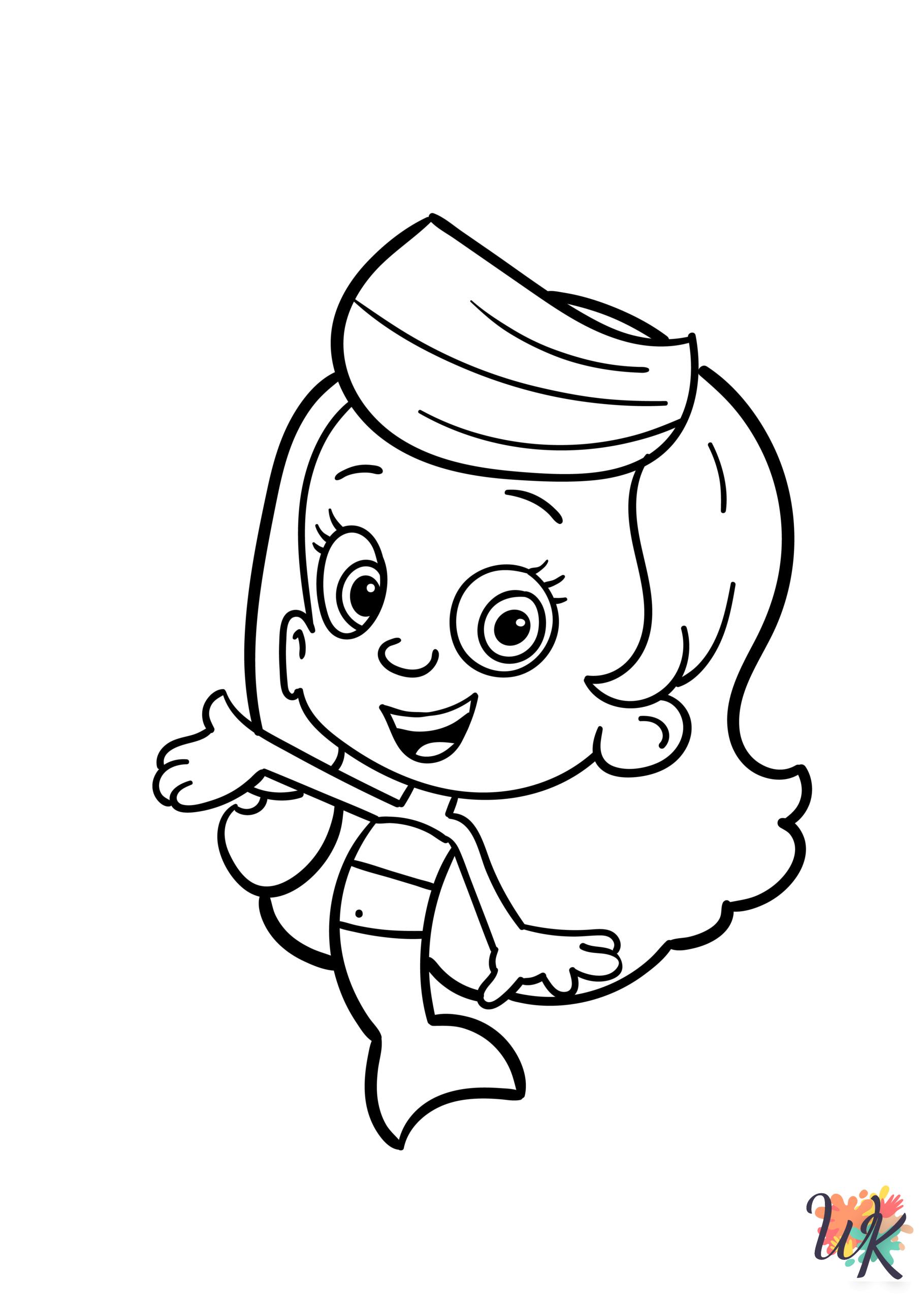 Bubble Guppies ornament coloring pages