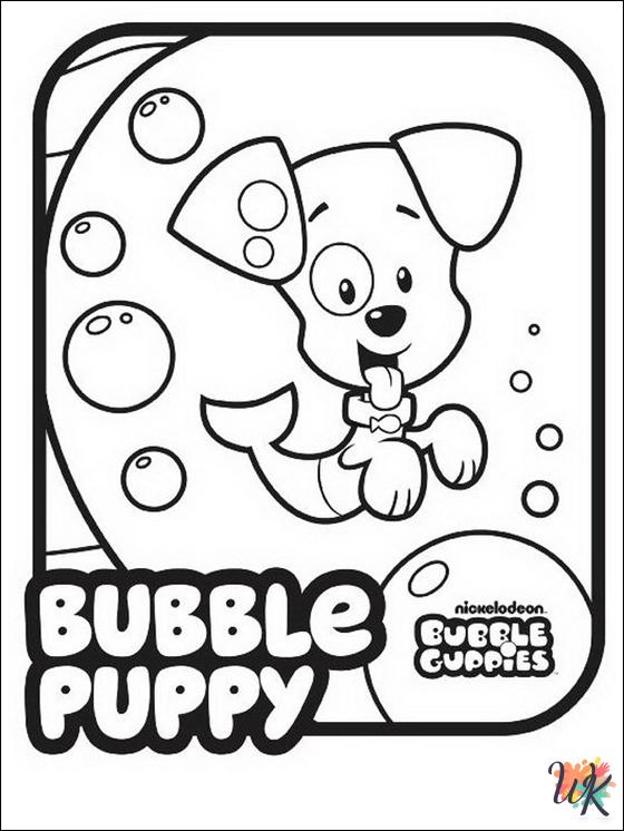 Bubble Guppies coloring pages for adults easy