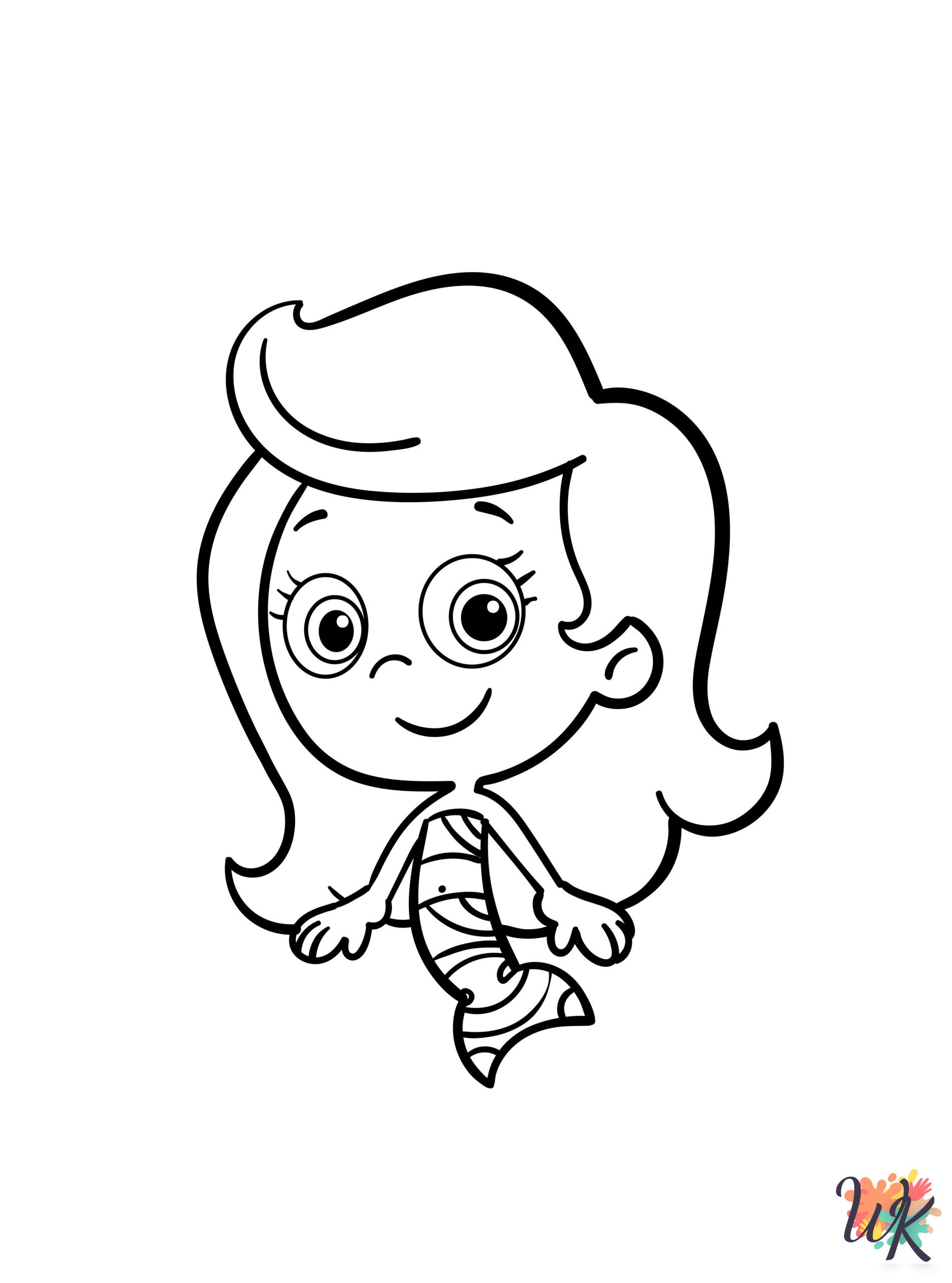 detailed Bubble Guppies coloring pages