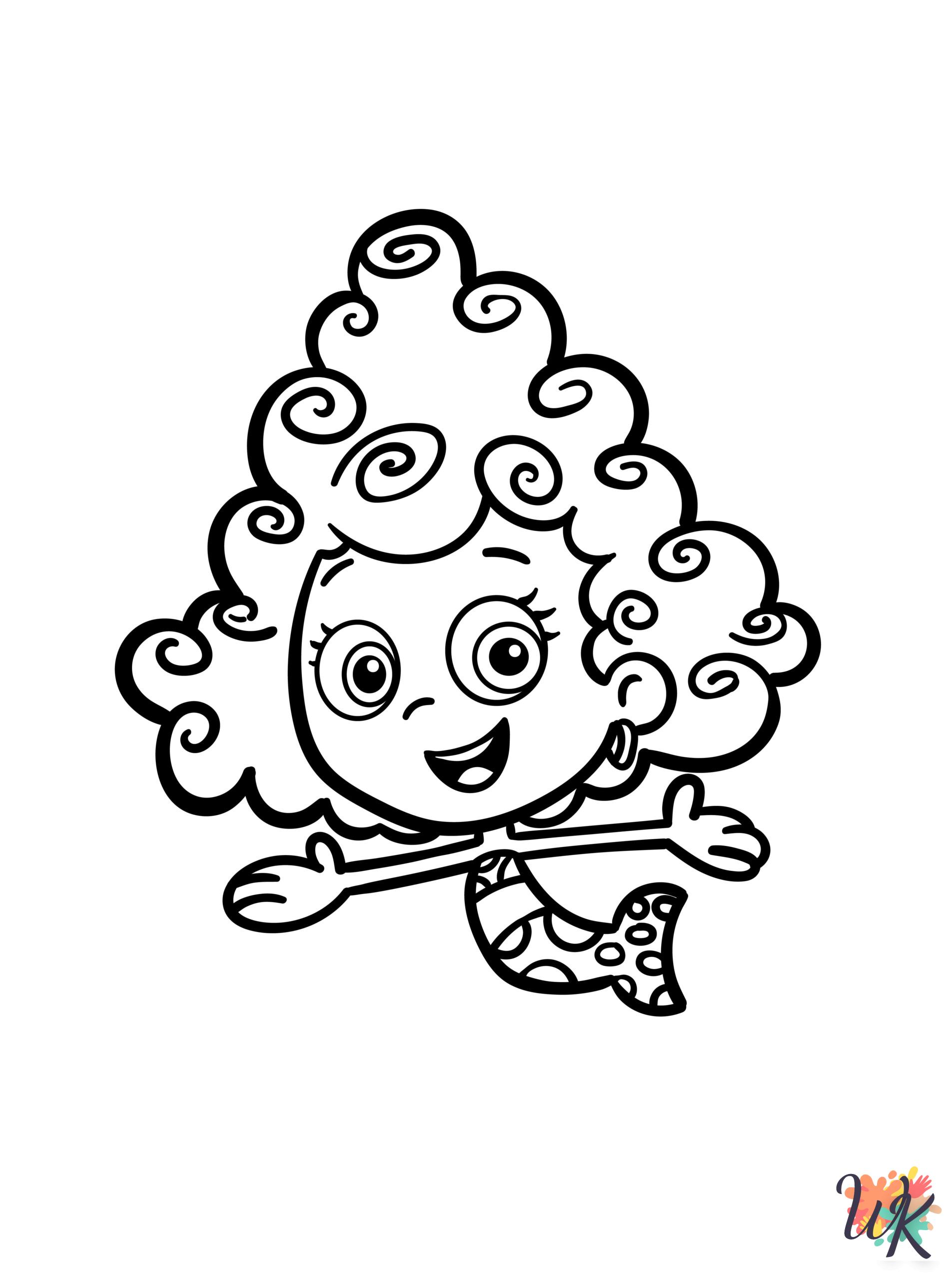 cute coloring pages Bubble Guppies