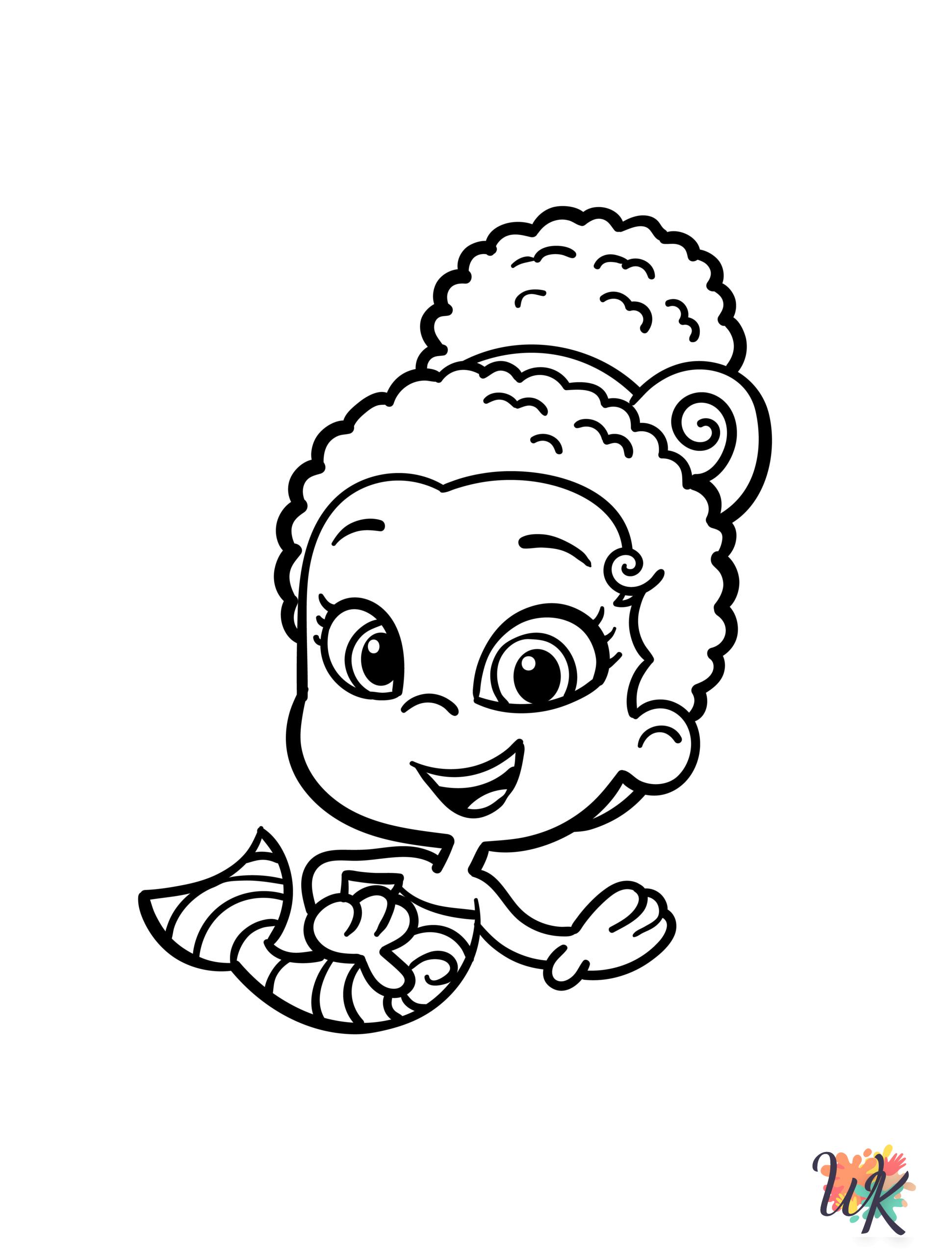 merry Bubble Guppies coloring pages