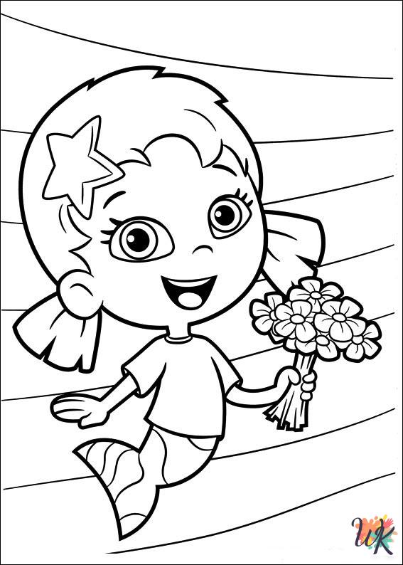 Bubble Guppies ornaments coloring pages 2