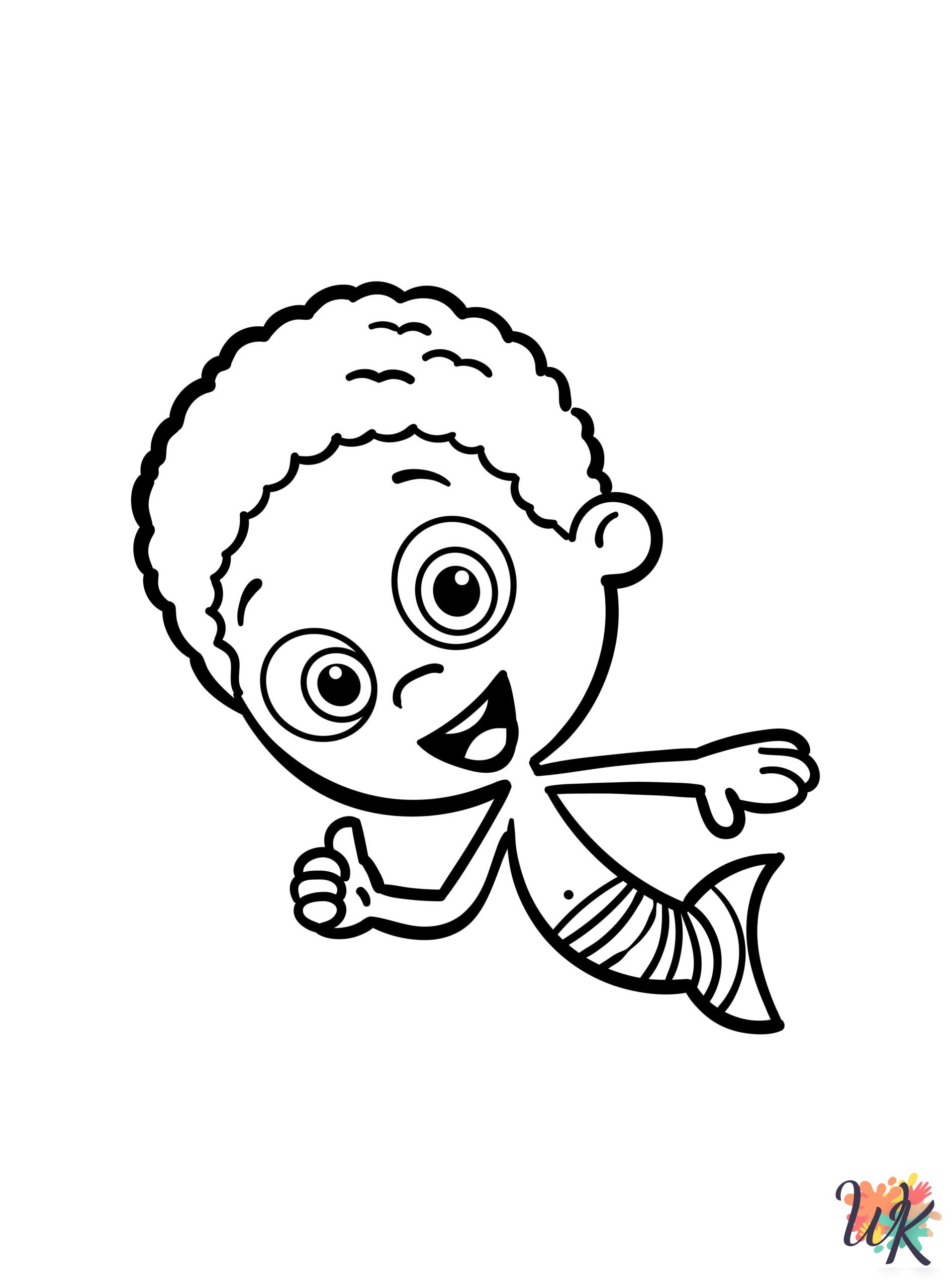 cute Bubble Guppies coloring pages