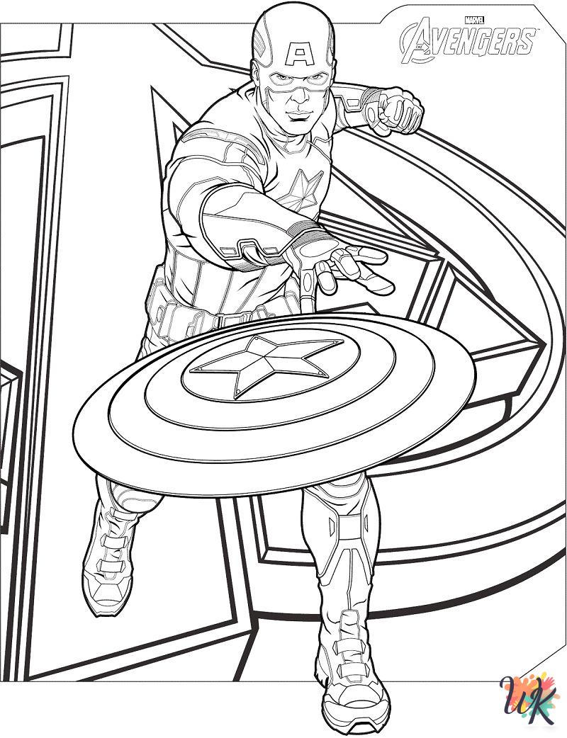 printable Superhero coloring pages 1