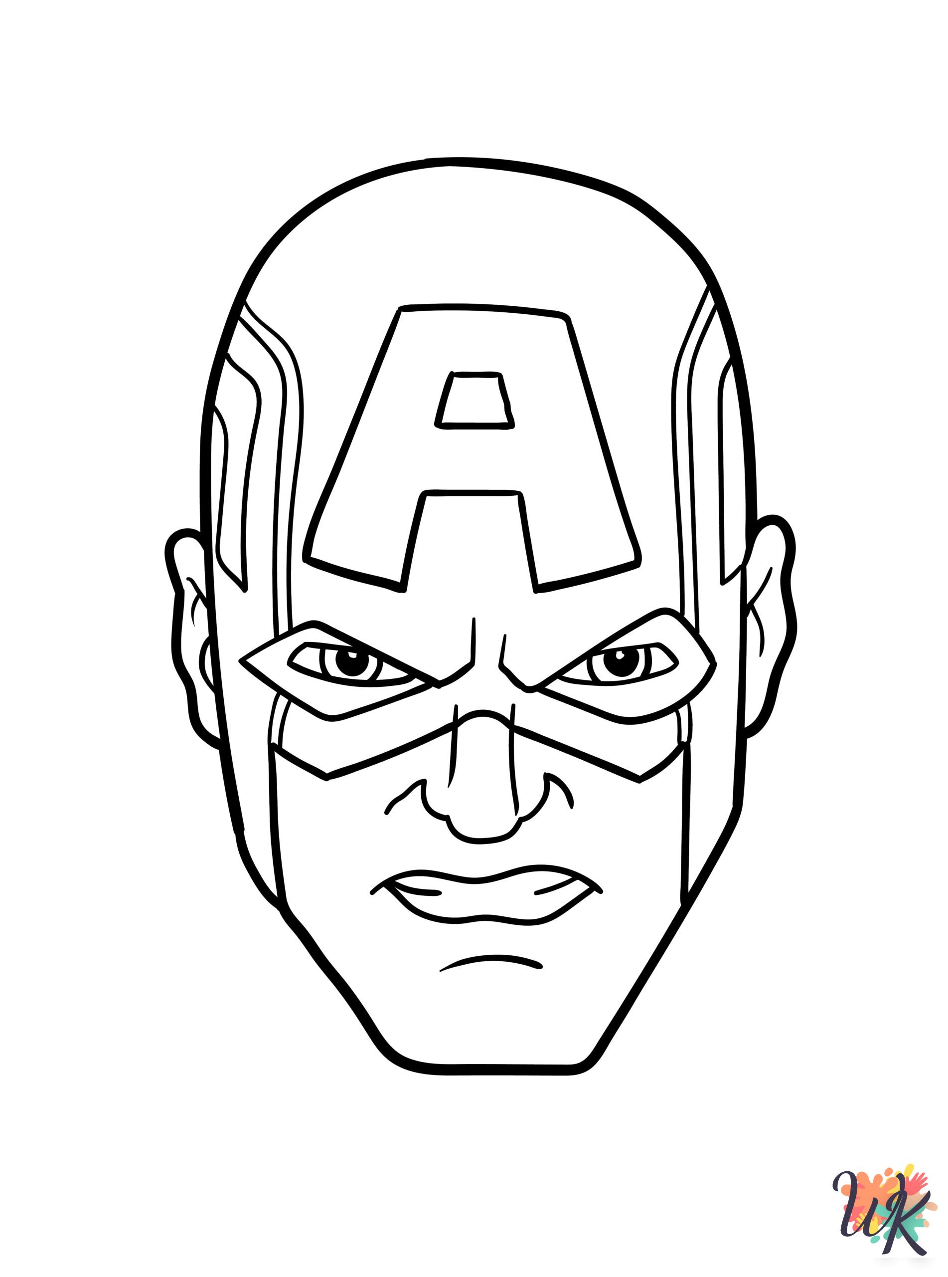 Superhero decorations coloring pages