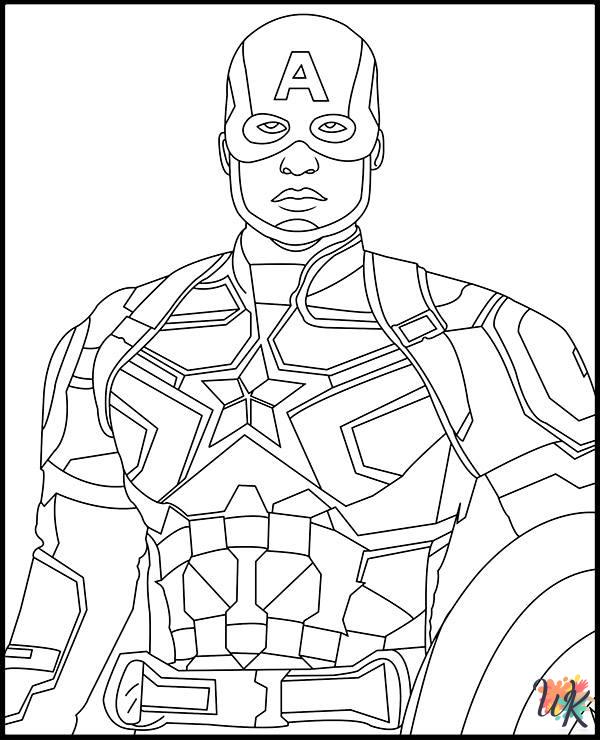 Superhero printable coloring pages