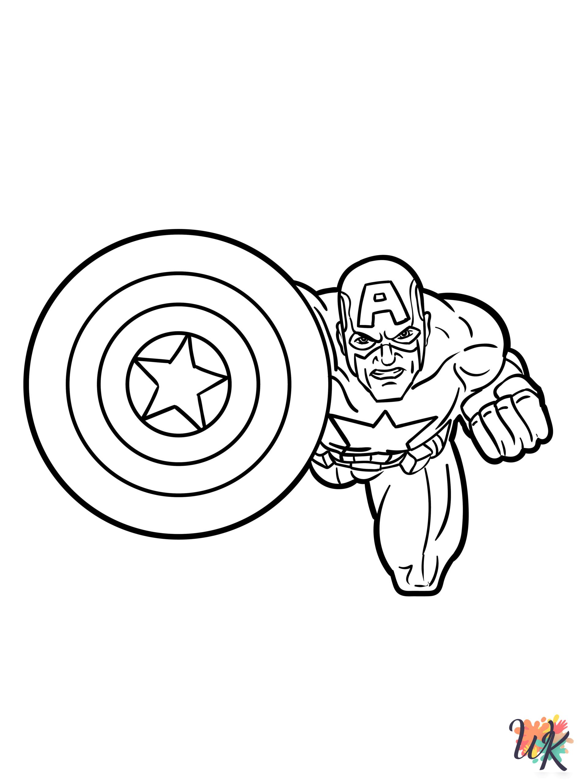 Captain America coloring pages to print