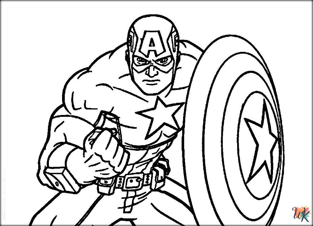 Captain America coloring pages grinch
