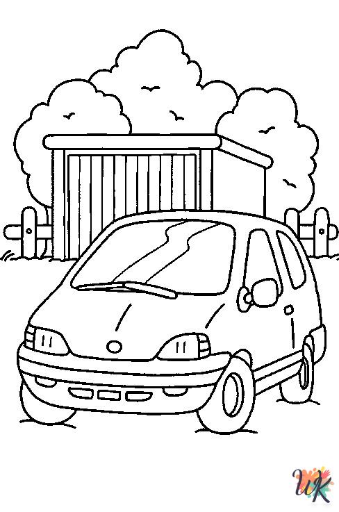 Cars adult coloring pages