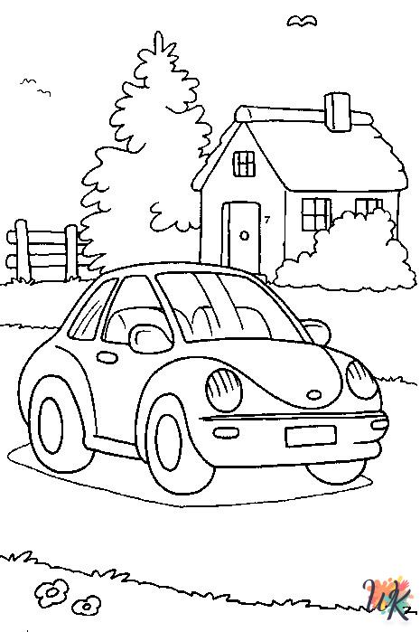 Cars themed coloring pages