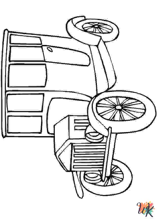 merry Cars coloring pages