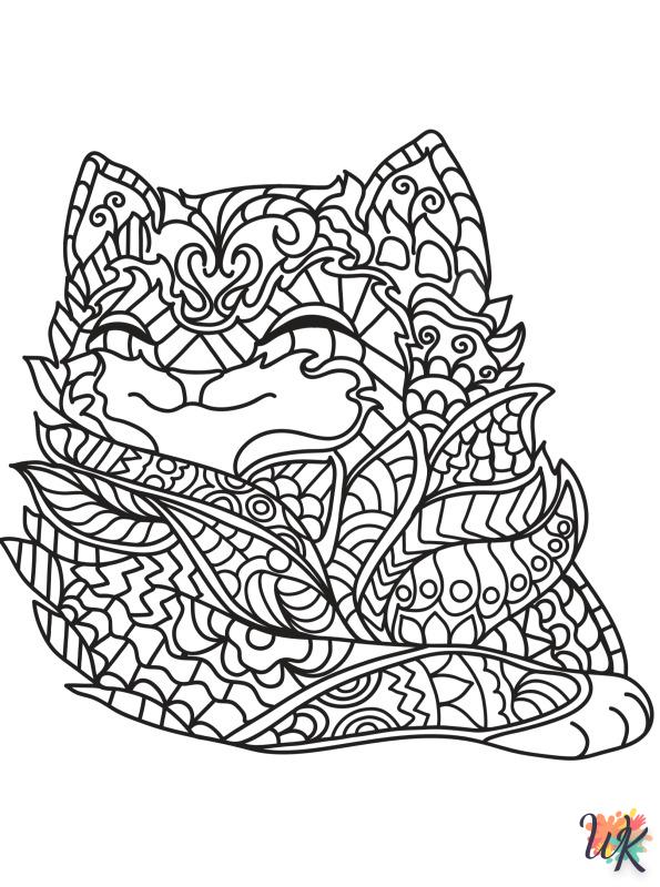 free full size printable Cats Adults coloring pages for adults pdf
