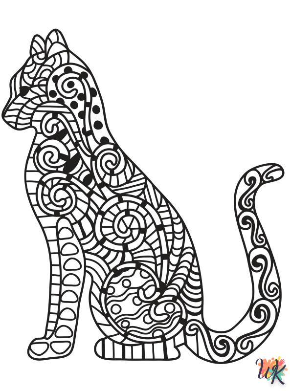 Cats Adults decorations coloring pages