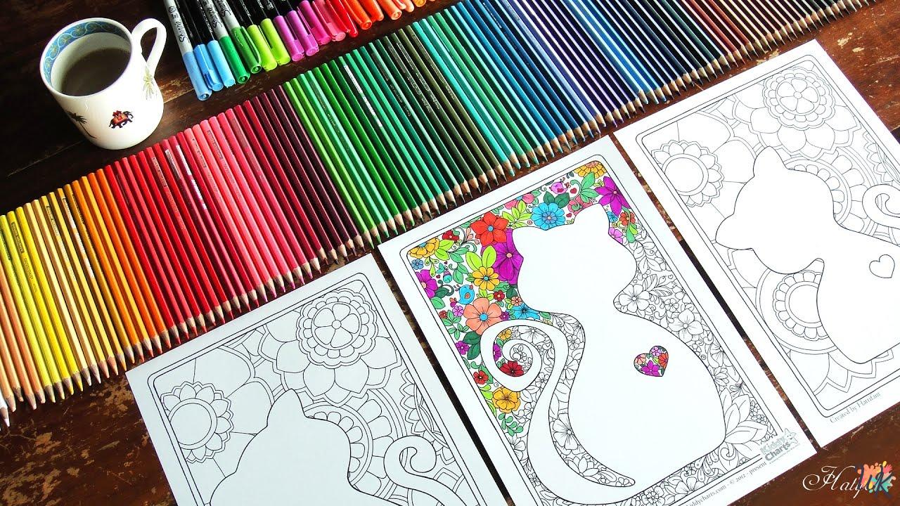 30 Cats Adults coloring pages