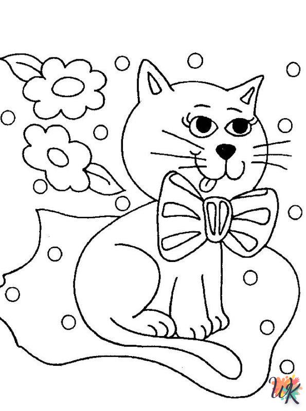Cats and Dogs themed coloring pages 3