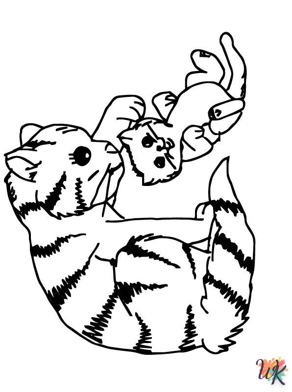 Cats and Dogs coloring pages for kids