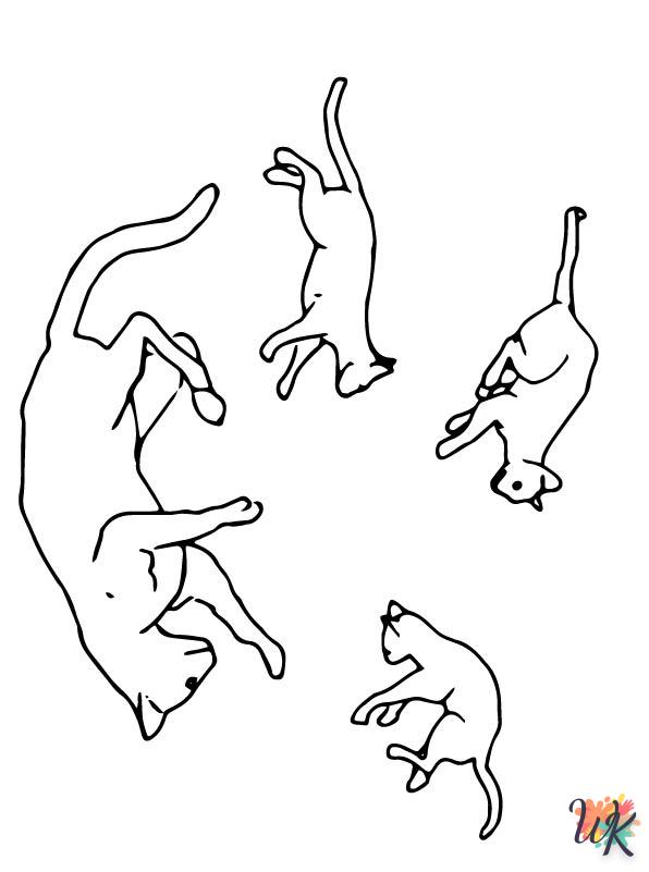 preschool Cats and Dogs coloring pages