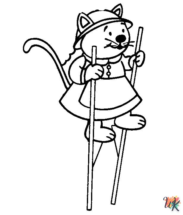 cute Cats and Dogs coloring pages 1