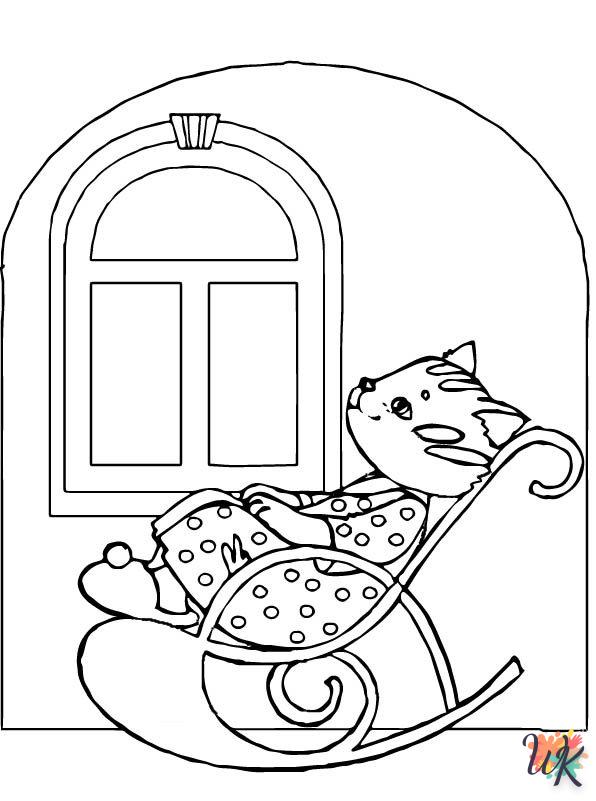 free printable Cats and Dogs coloring pages