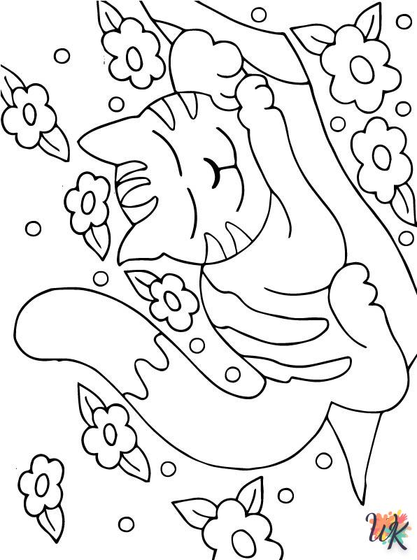Cats and Dogs themed coloring pages 2