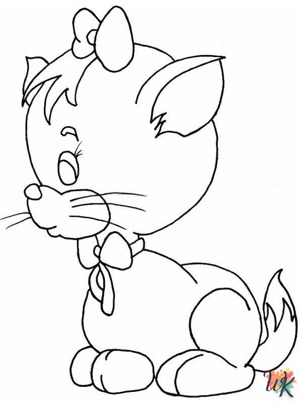 Cats and Dogs cards coloring pages
