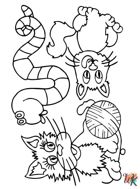 free printable coloring pages Cats and Dogs