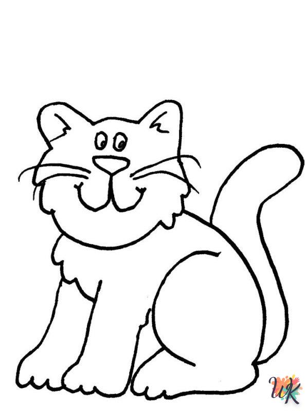 vintage Cats and Dogs coloring pages