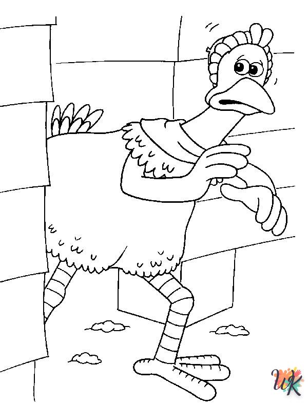 Chicken Run coloring pages for kids