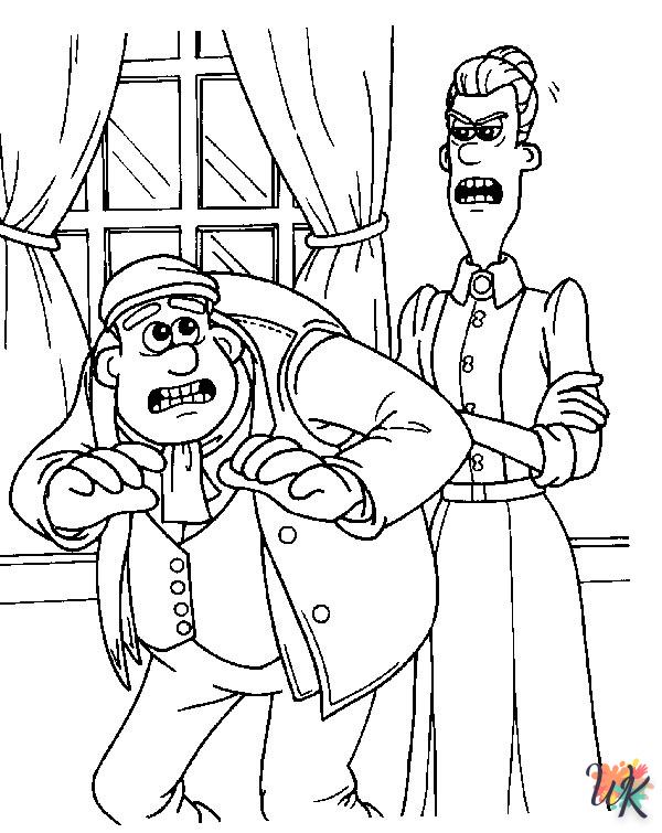 Chicken Run coloring pages for adults easy