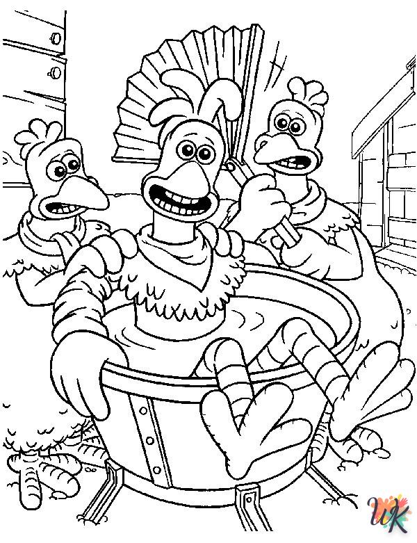 Chicken Run coloring pages free