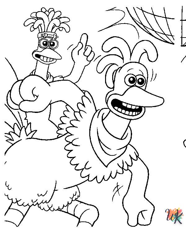 kids Chicken Run coloring pages