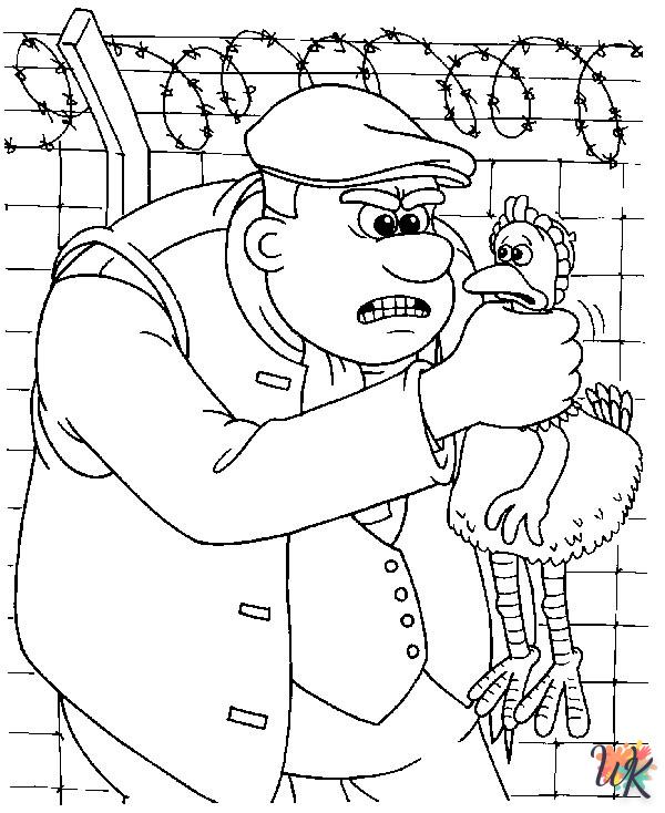 coloring pages printable Chicken Run