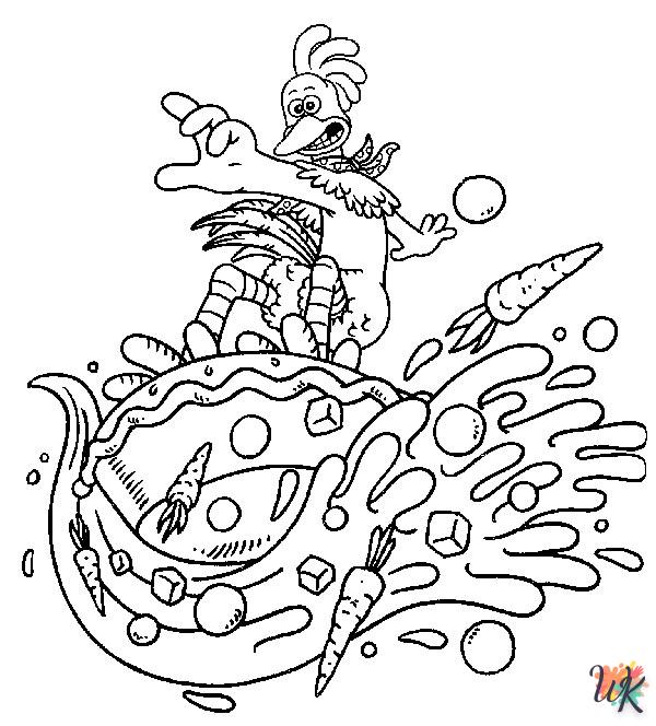 coloring pages for kids Chicken Run
