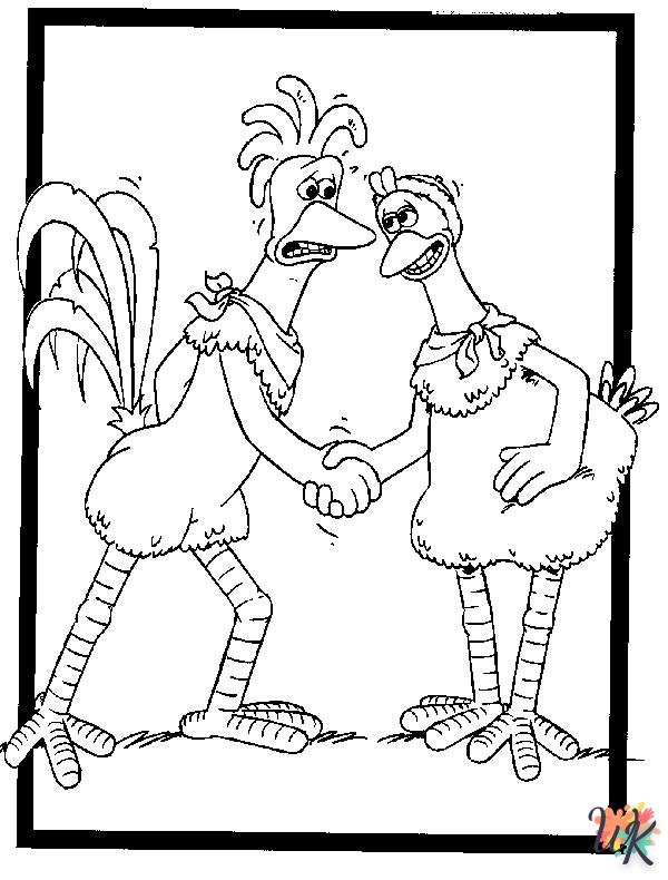 Chicken Run coloring pages for adults