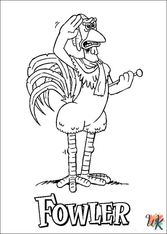 Chicken Run coloring pages for kids