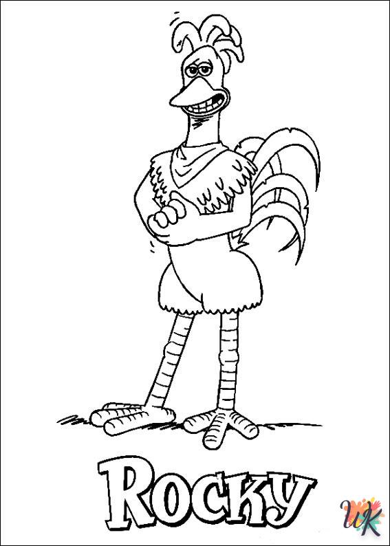 Chicken Run adult coloring pages